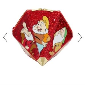 Stitch Shoppe Red Glitter Snow White Dwarfs Clutch